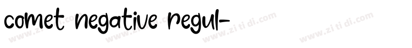 comet negative regul字体转换